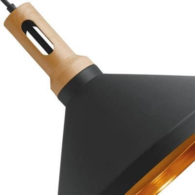 Lampe suspendue noire Pendants Ø 35cm Searchlight 5053423057866