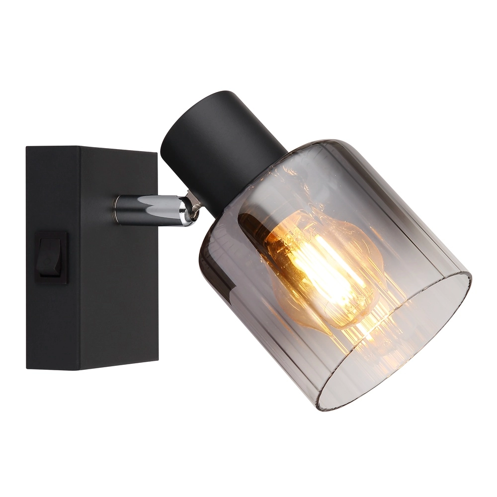 Lampe murale noire Jack Noir