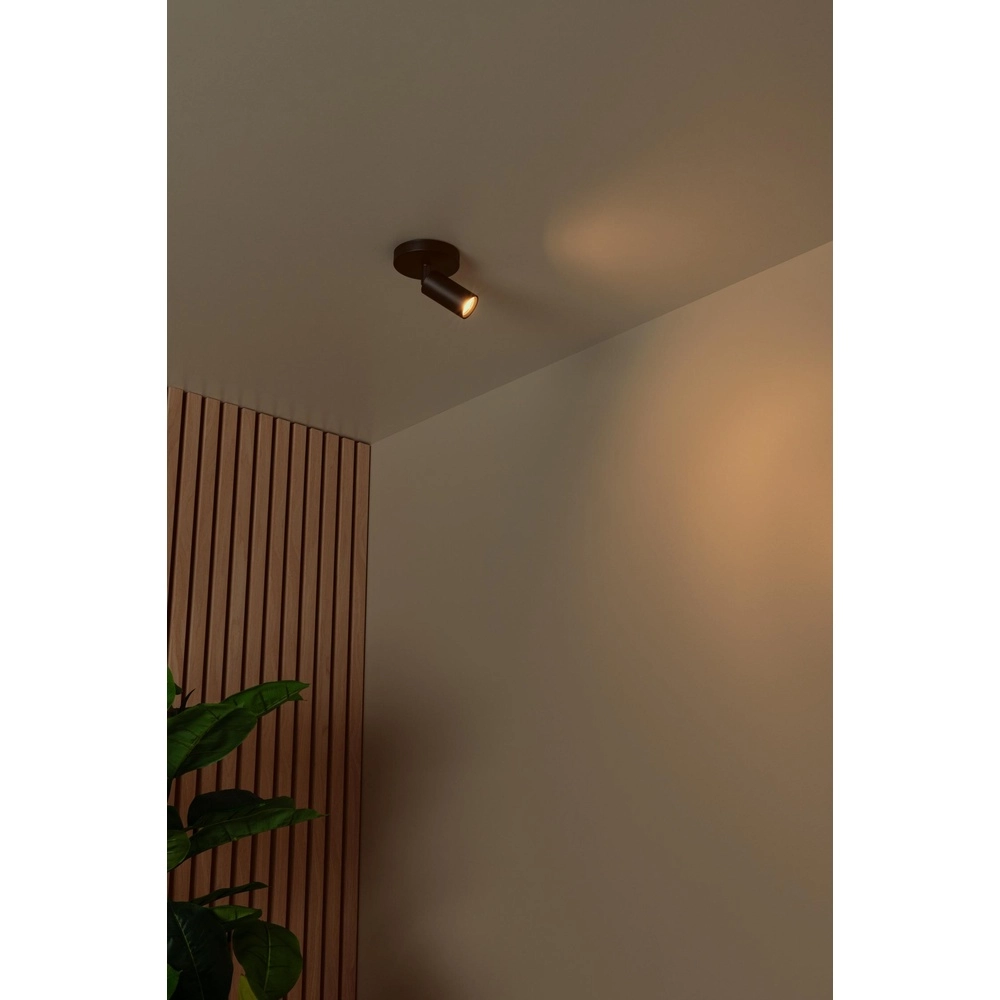 Projecteur de plafond Ritmo mini GU10 noir Lucide 5411212093943