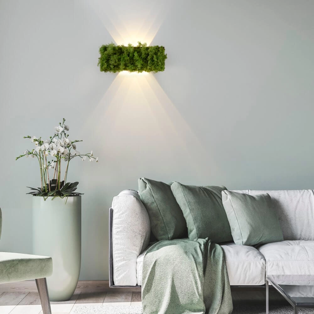 Plafonnier rectangulaire Green Carlo avec de la mousse Just Light 4043689994853