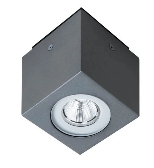 Spot LED pour plafond Plound 15w - 3000K - 10cm anthracite