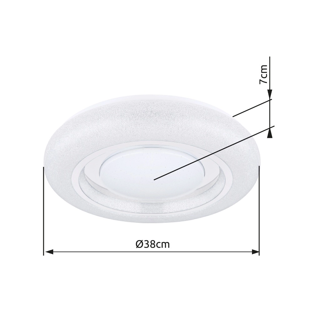 Lampe de plafond Rada Blanc Globo 9007371404940