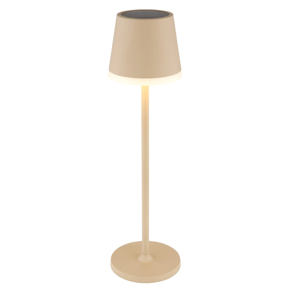 Lampe de table solaire Vannieso brun sable