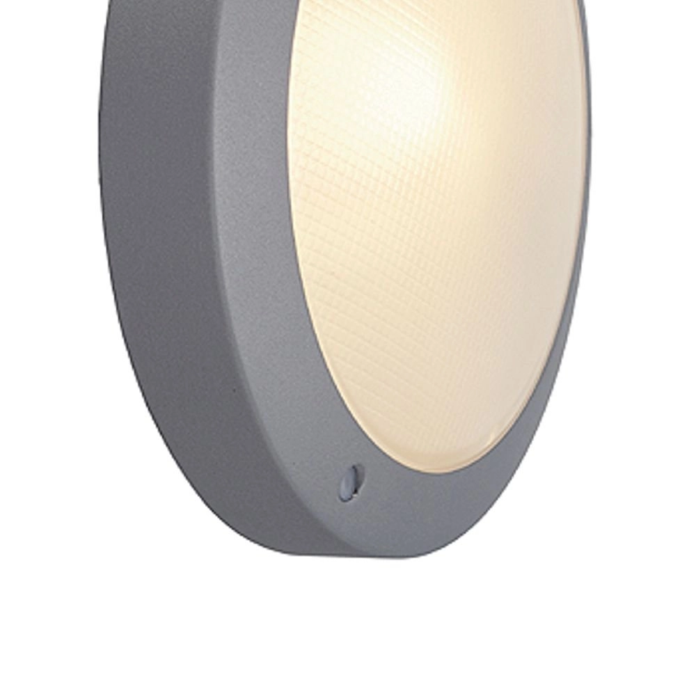 Lampe d’extérieur ronde Bulan 27cm gris argenté SLV 4024163090933