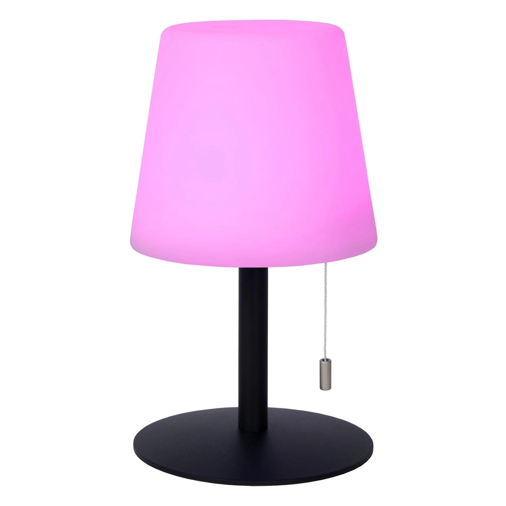 Lampe de table rechargeable Rio noir et blanc Lucide 5411212134264