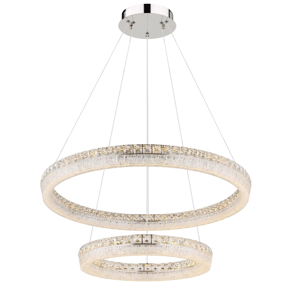 Lampe suspendue Laurel chrome Ø 80cm Globo 9007371569779