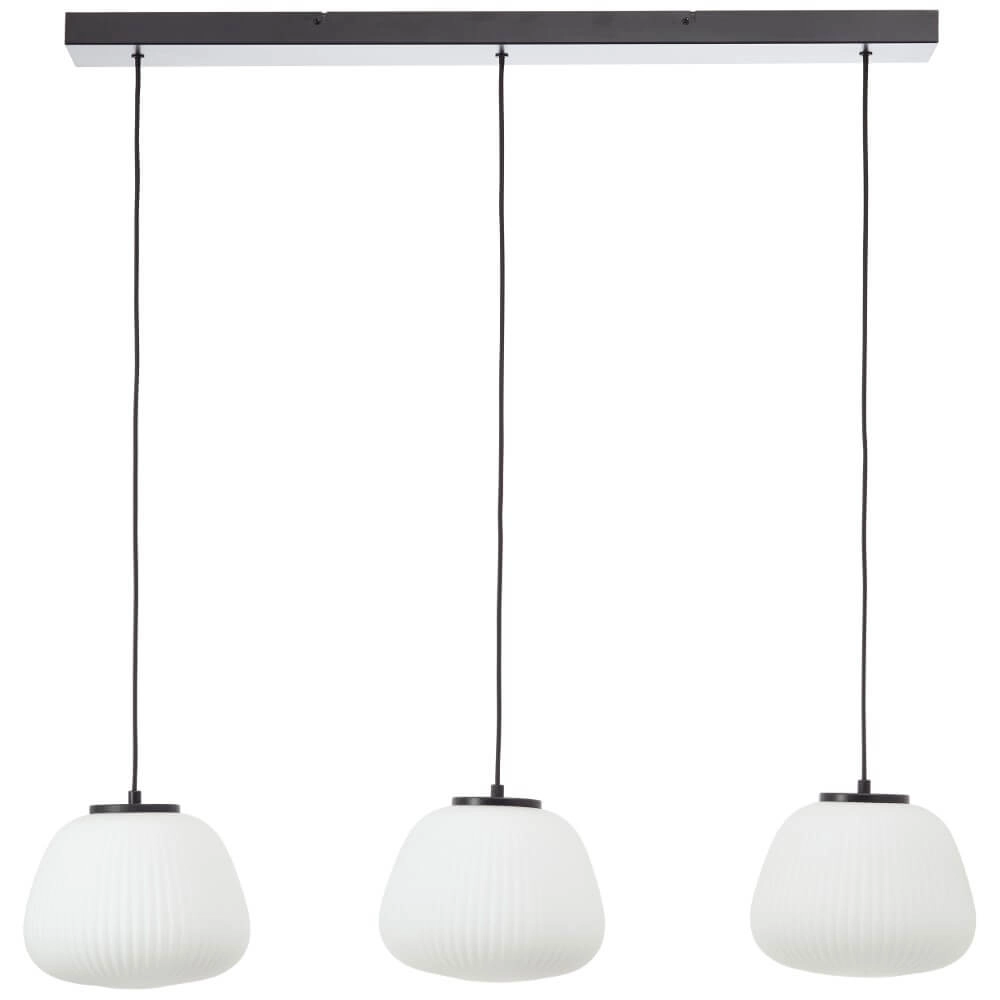 Lampe suspendue Kaizen noir avec blanc Ø 25cm Brilliant 4004353447181