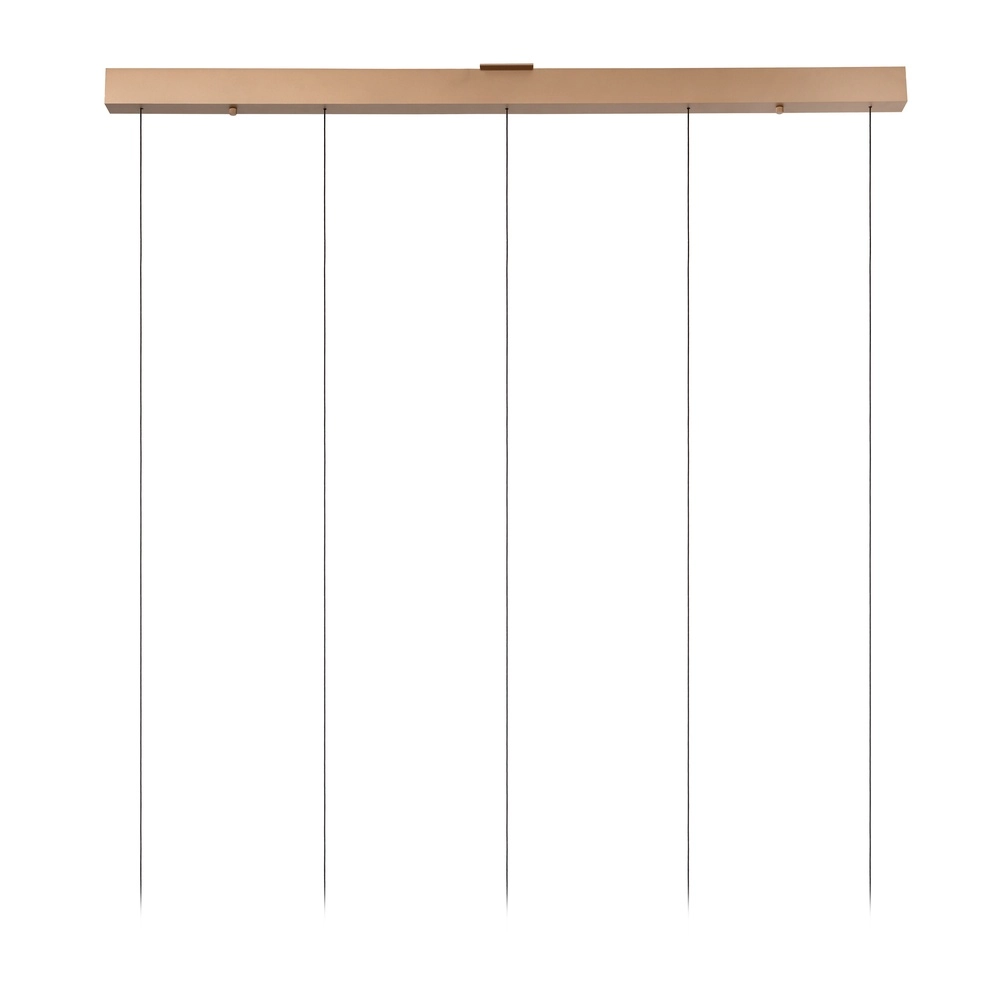 Lampe pendante de salle à manger Santiago Led - champagne - 5x Ø 23cm Premium by Lucide 5411212221902