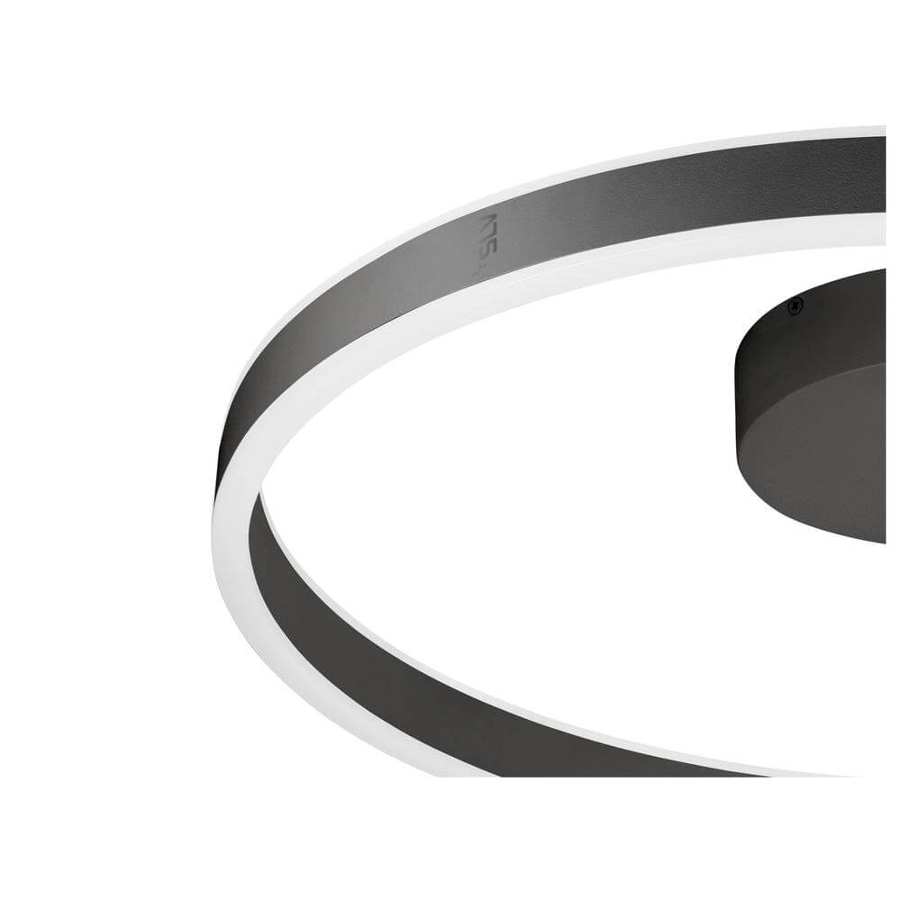 Plafonnier design One 60 noir Ø 60cm SLV 4024163298490