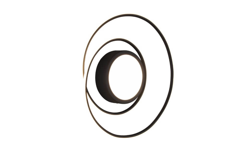 Plafonnier Yava 60 cm noir Trio 4017807503357