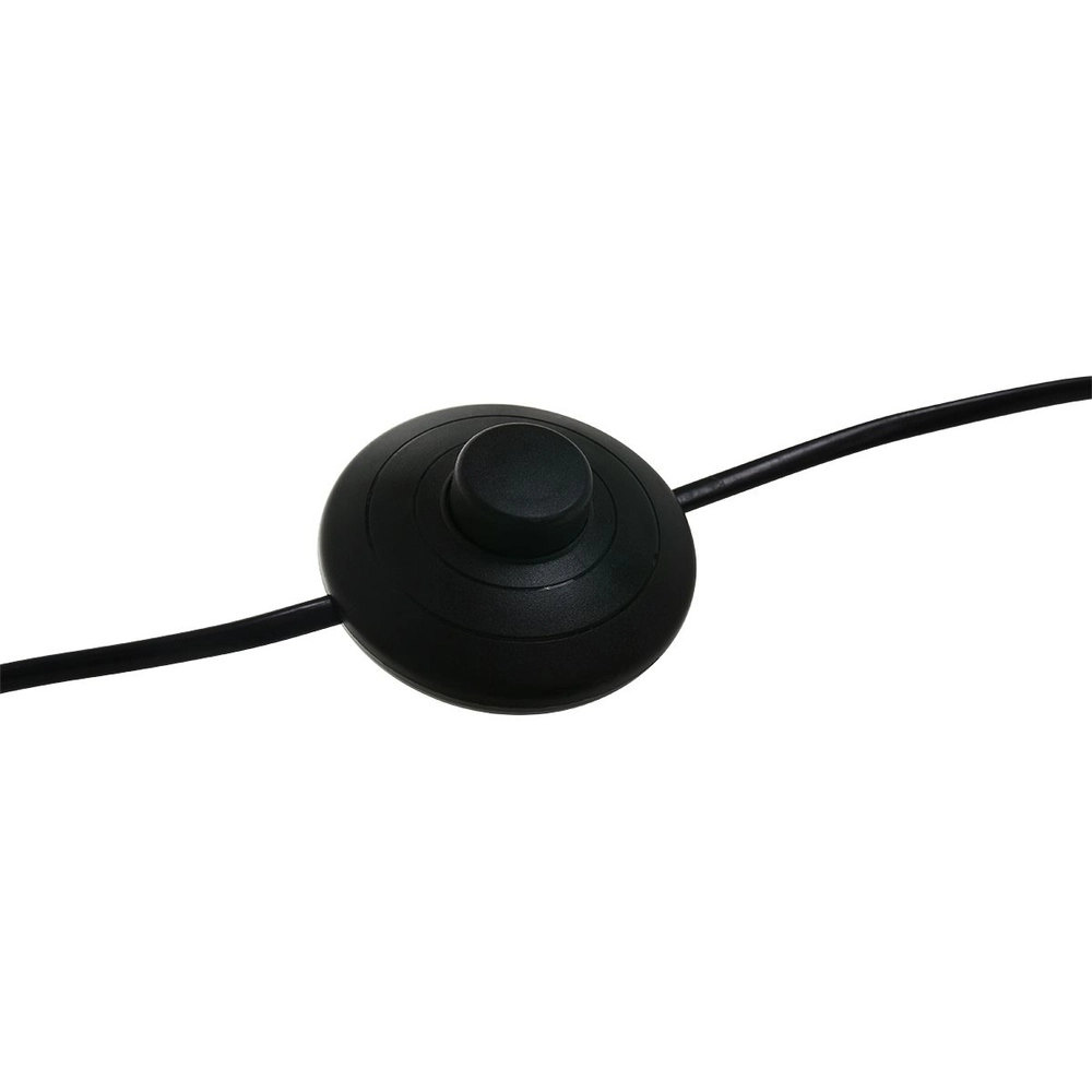 Lampe à arc solva noir avec abat-jour en rotin Ø 60cm Steinhauer 8712746182590