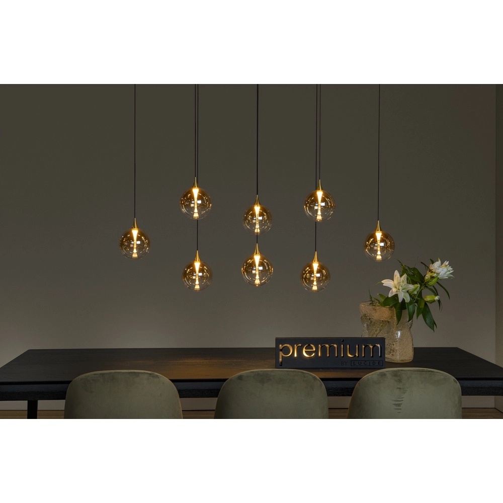 Suspension LED de conception Gisela Faning - 8x Ø 16cm Premium by Lucide 5411212134837