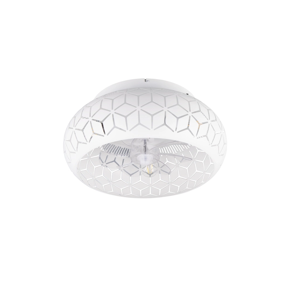 Ventilateur de plafond blanc Bidar excl 3x E27 Trio 4017807643978