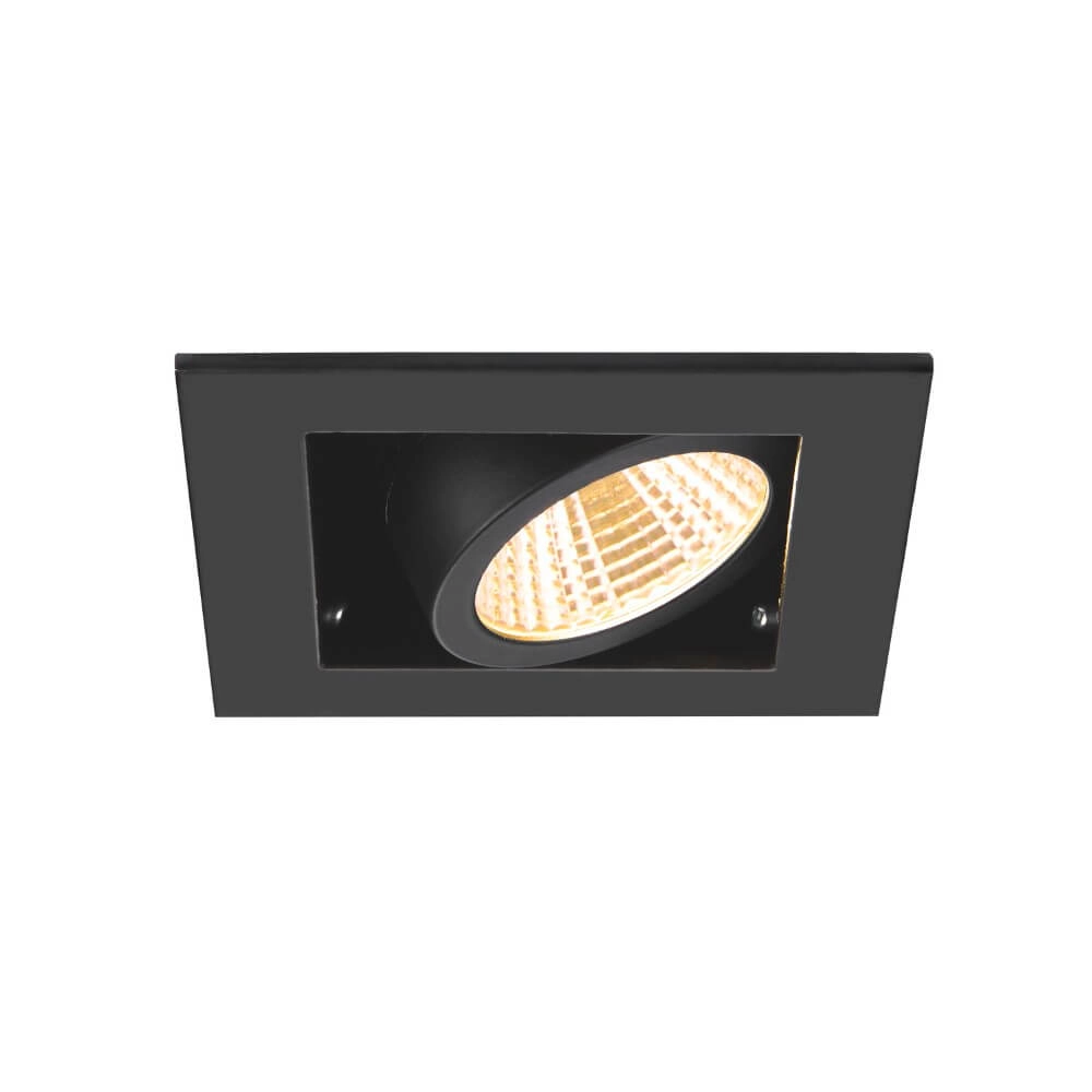 Spot LED encastrable carré Kadux Single 1x LED - noir - 3000K SLV 4024163279345