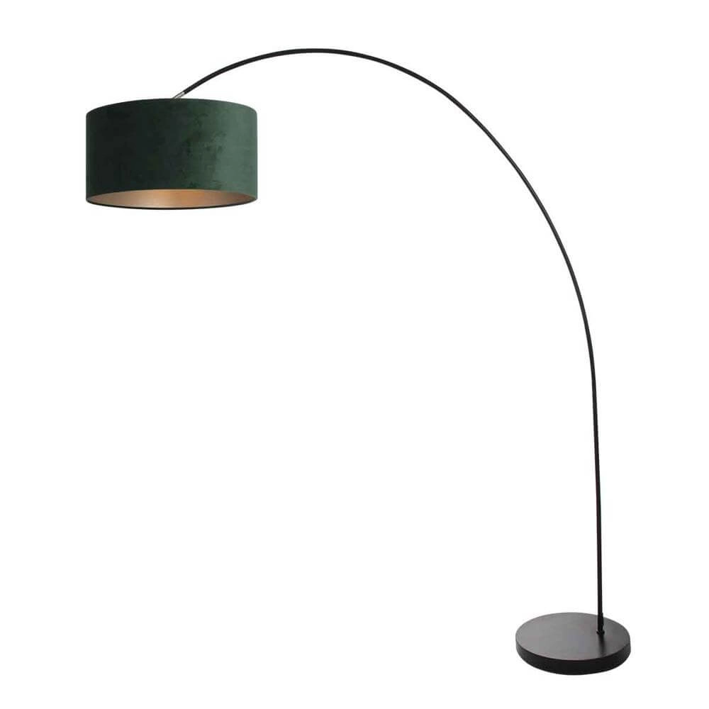 Lampe à arc Solva noir avec capuche verte Steinhauer 8712746174731