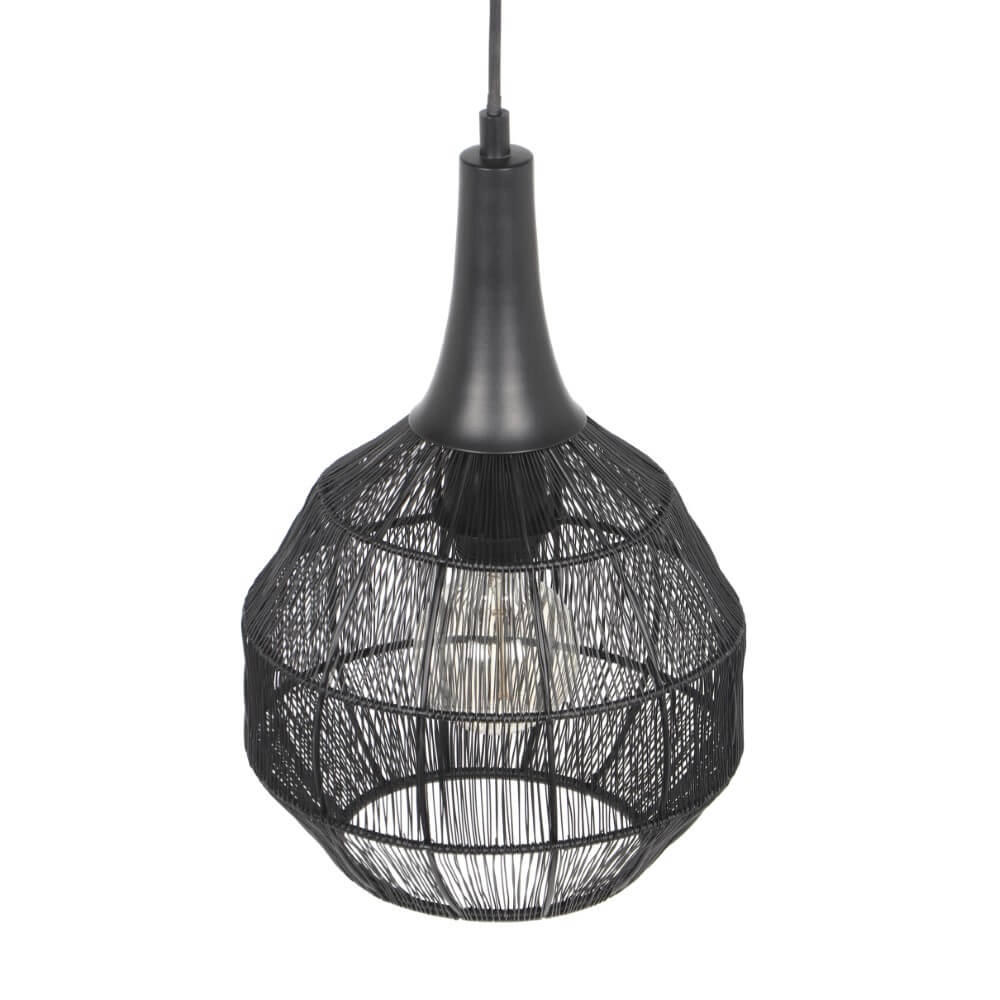 Lampe suspendue ronde Soraya Ø 26 cm - noir Trio 4017807617474