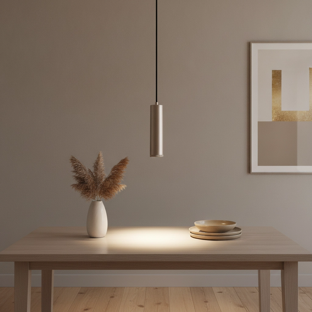 Suspension design Milano champagne 25cm