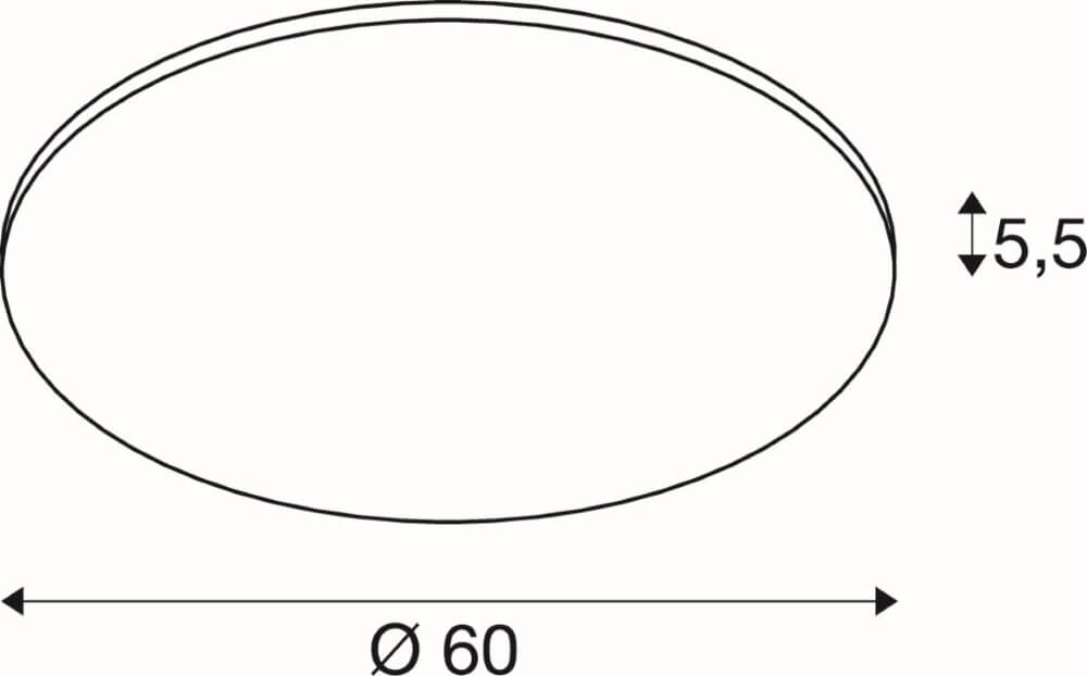 Lampe de bureau Led Panel blanc - Ø 60cm - 3000K SLV 4024163190756