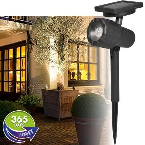 Lot de 2 spots à pointes Salamanca solaire noir Luxform 8719099442296