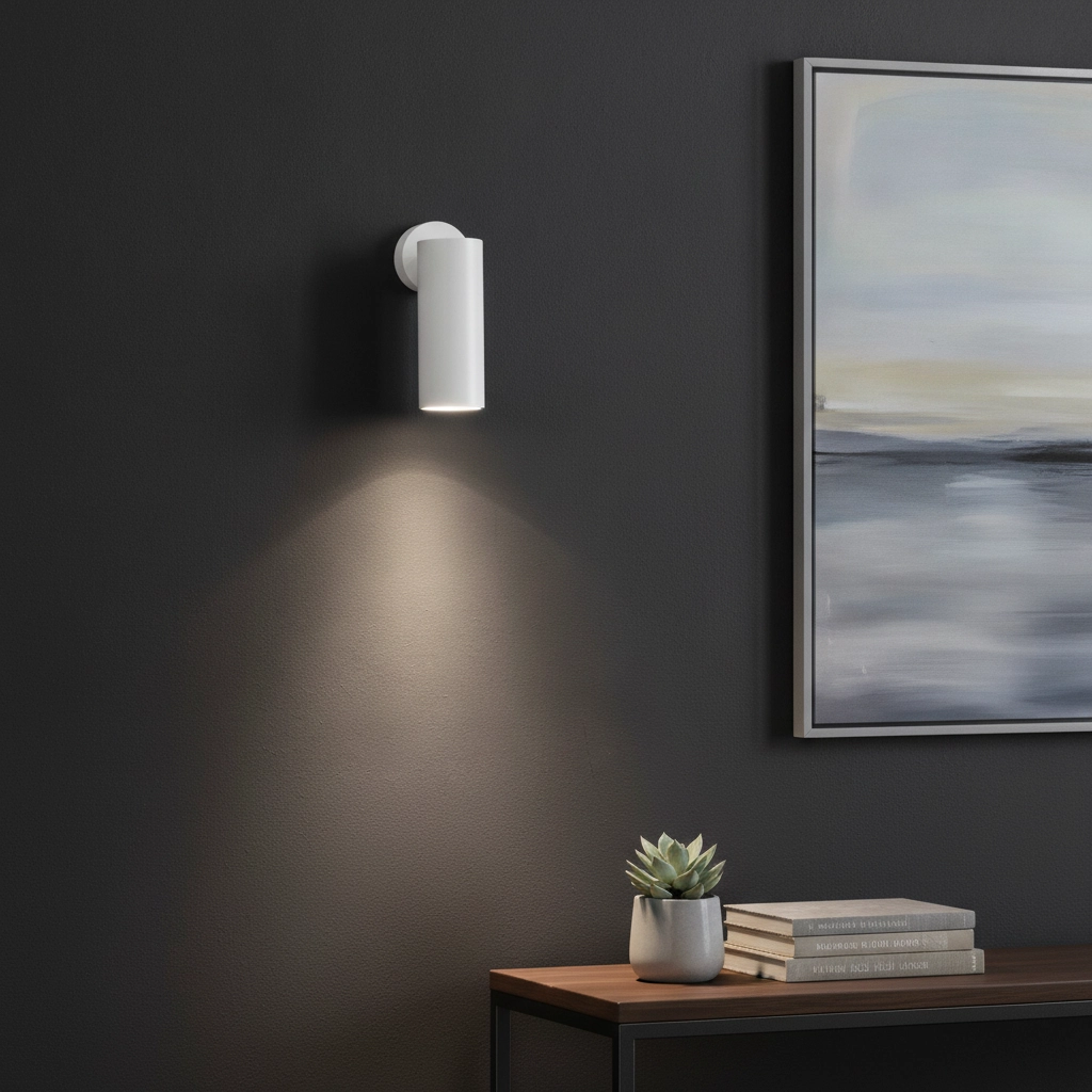 Spot mural Dexter Rond blanc