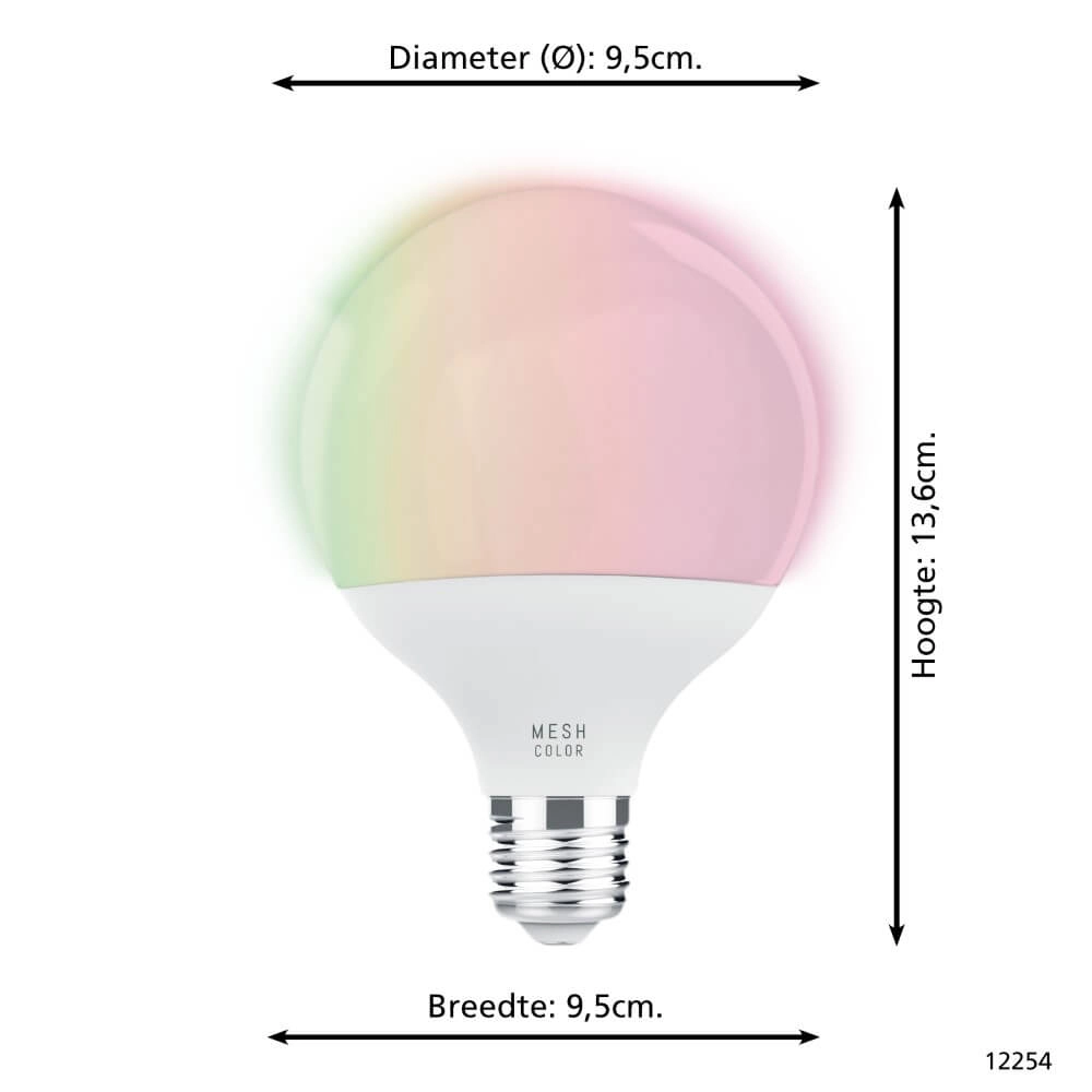 Ampoule de lampe LED Zigbee - E27 - 13.5 watt - 2700-6500K - G95 Eglo 9002759122546