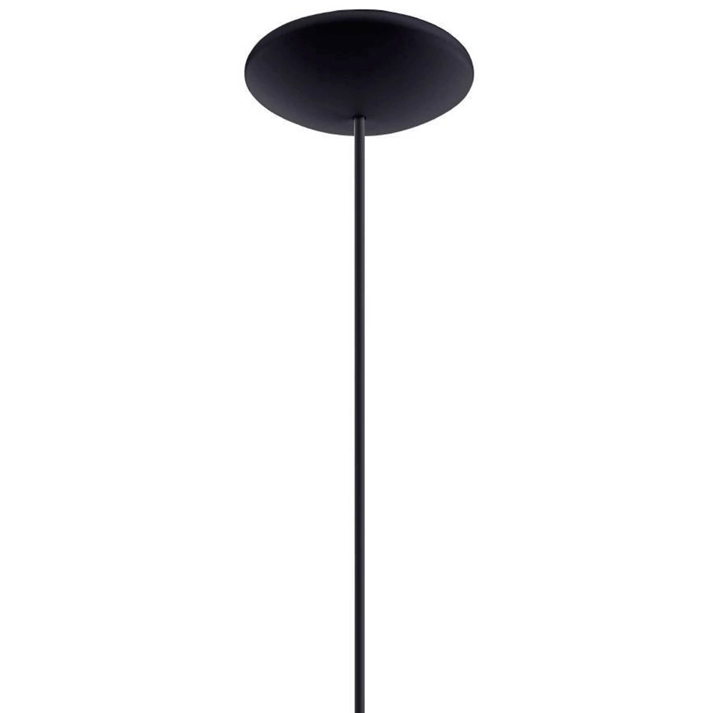 Lampe suspendue noire Sabinar Ø 28cm avec bois Eglo 9008606235780