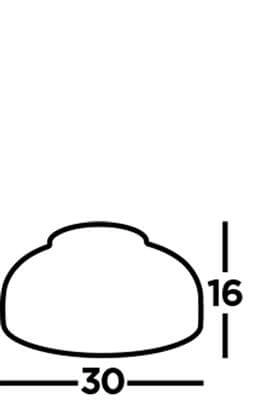 Plafonnier en verre Frisbee Ø 30 cm Searchlight 5053423175263