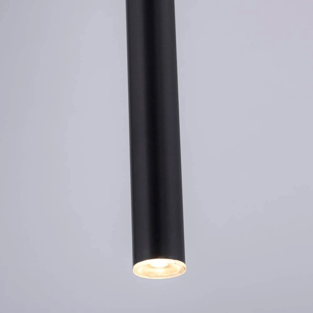 Lampe suspendue unique Flute 1 lumière noir Paul Neuhaus 4012248374764