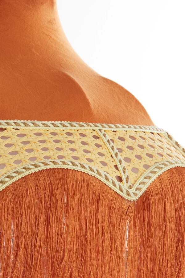 Suspension Tiffany Mizia orange Ø 40cm Light & Living 8717807758523