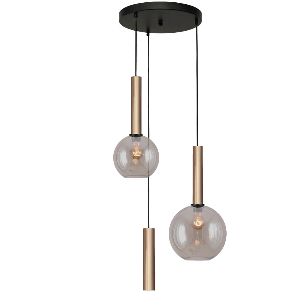 Lampe suspendue Vide Bella 2 Laiton doré avec verre doré Lampe suspendue Vide Bella 2 Laiton doré avec verre doré