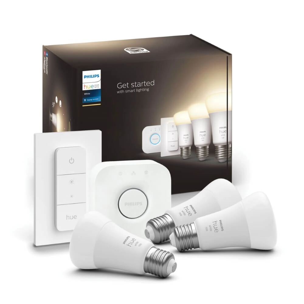 Hue Starterpack - E27 - 10W - White lot de 3 Philips 8719514289130