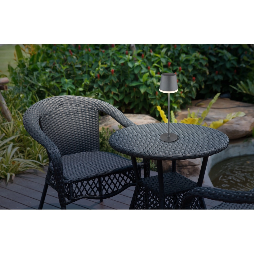 Lampe de table solaire Vannieso anthracite Globo 9007371446698