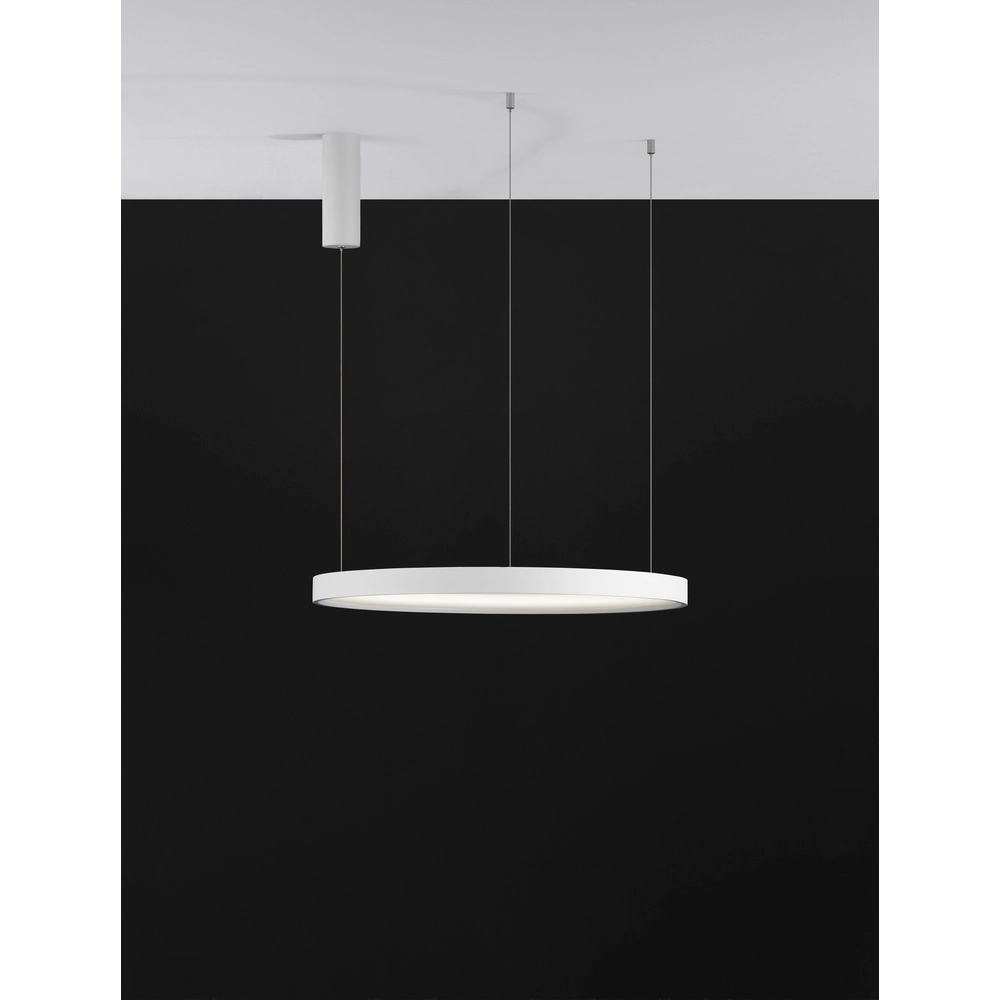Suspension ronde Perrine blanc Ø 60cm Lyora 5212017438423