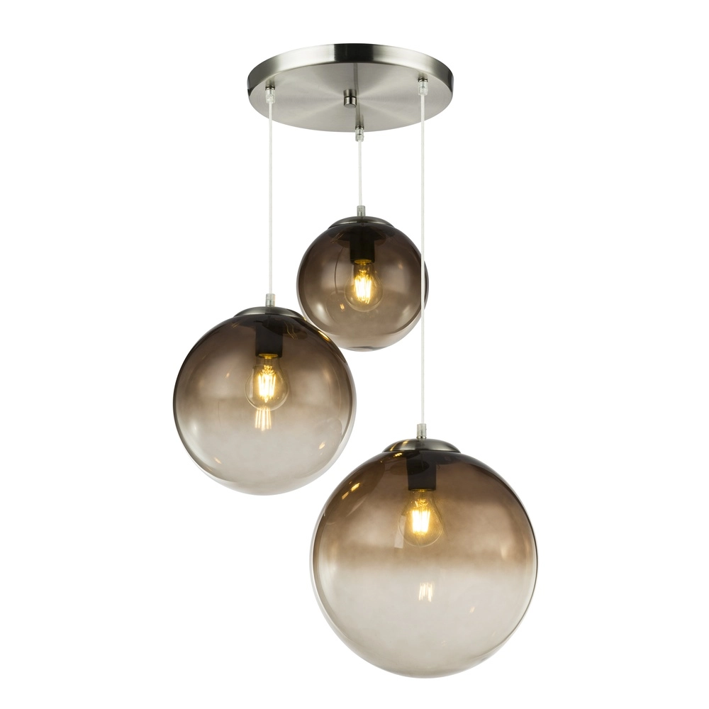 Lampe pendante à 3 lampes Varus Chrome Globo 9007371377473