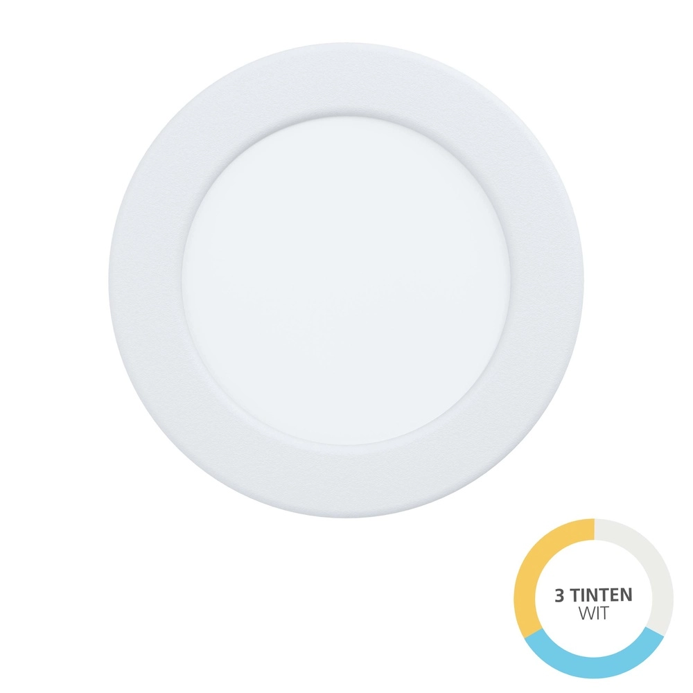 Lampe encastrée Fueva 6 rond - blanc - Ø 11,9cm