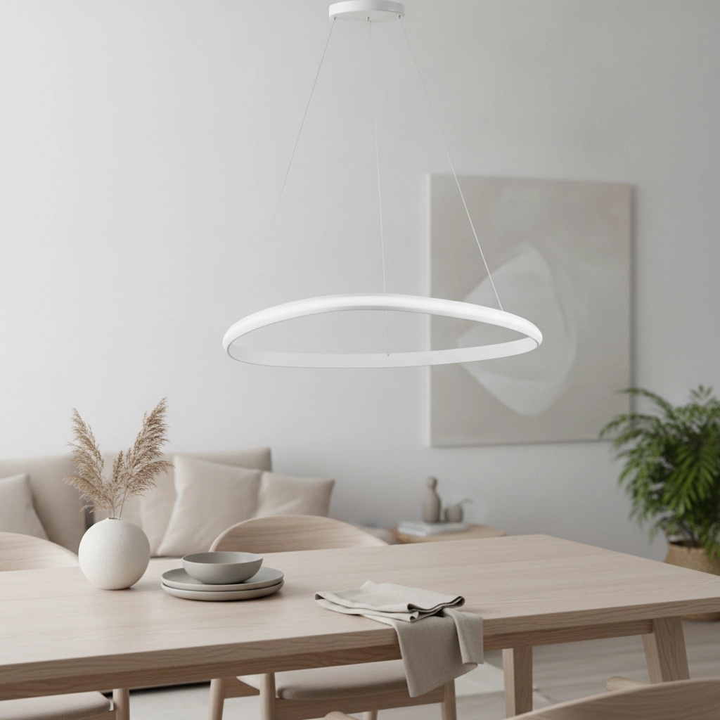 Suspension design Aries blanc Ø 74cm