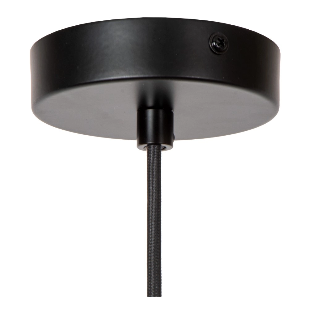 Lampe suspendue Joanet Ø 16 cm d’or avec verre fumé Lucide 5411212452641