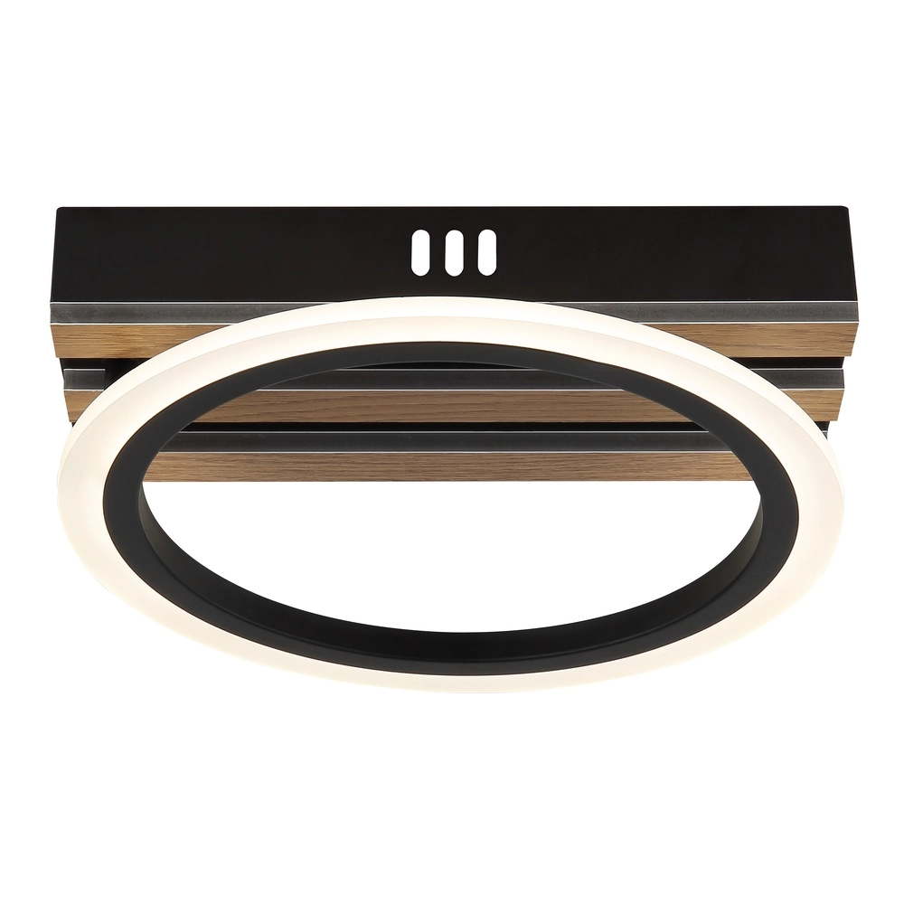 Lampe de plafond Blevins noir avec bois Globo 9007371569168