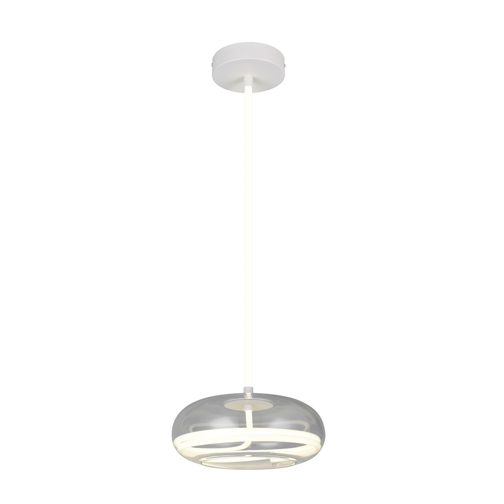 Lampe pendante de conception Tarsia blanc Ø 40cm Trio 4017807683325