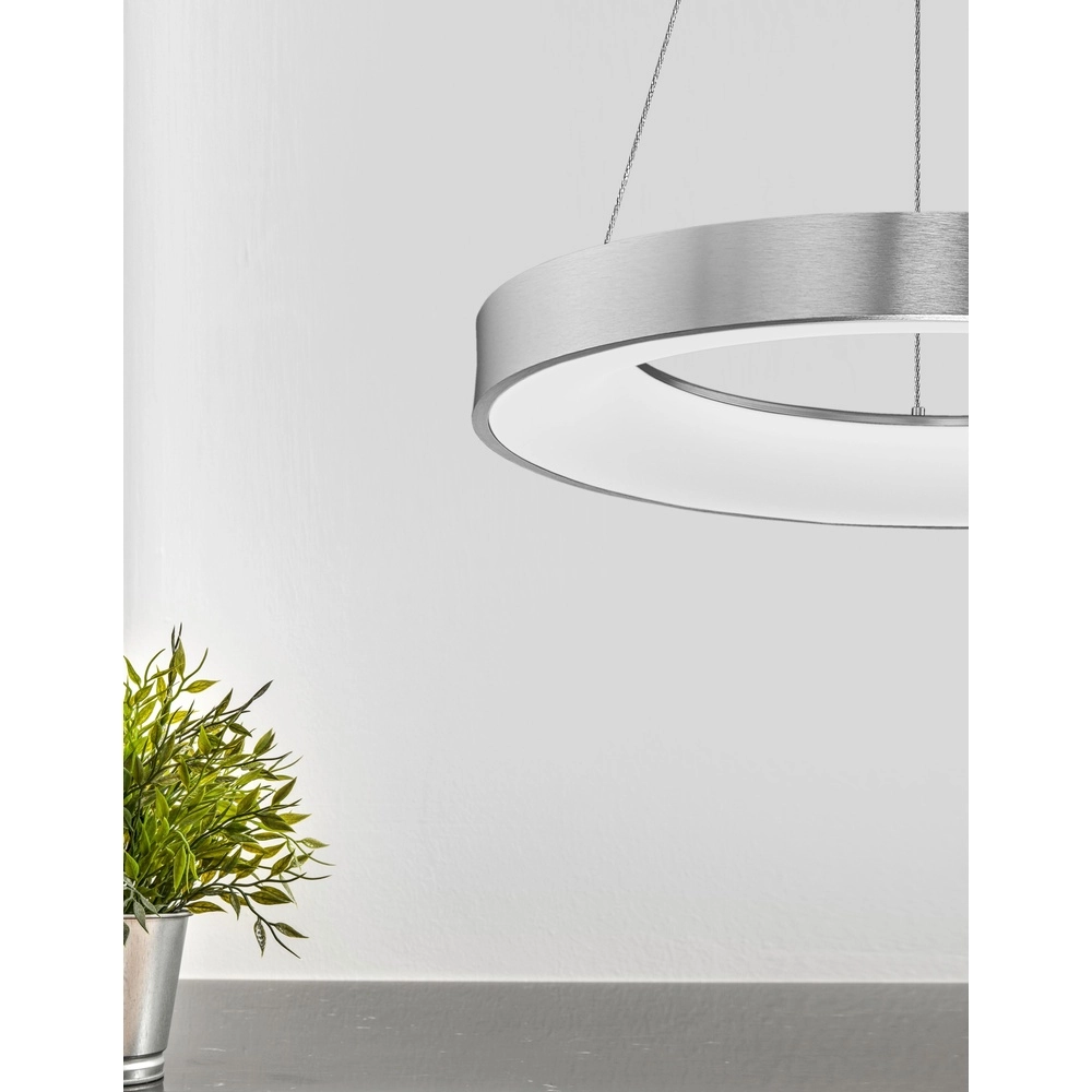 Suspension Rando Thin gris argenté Ø 60cm Lyora 5212017420251