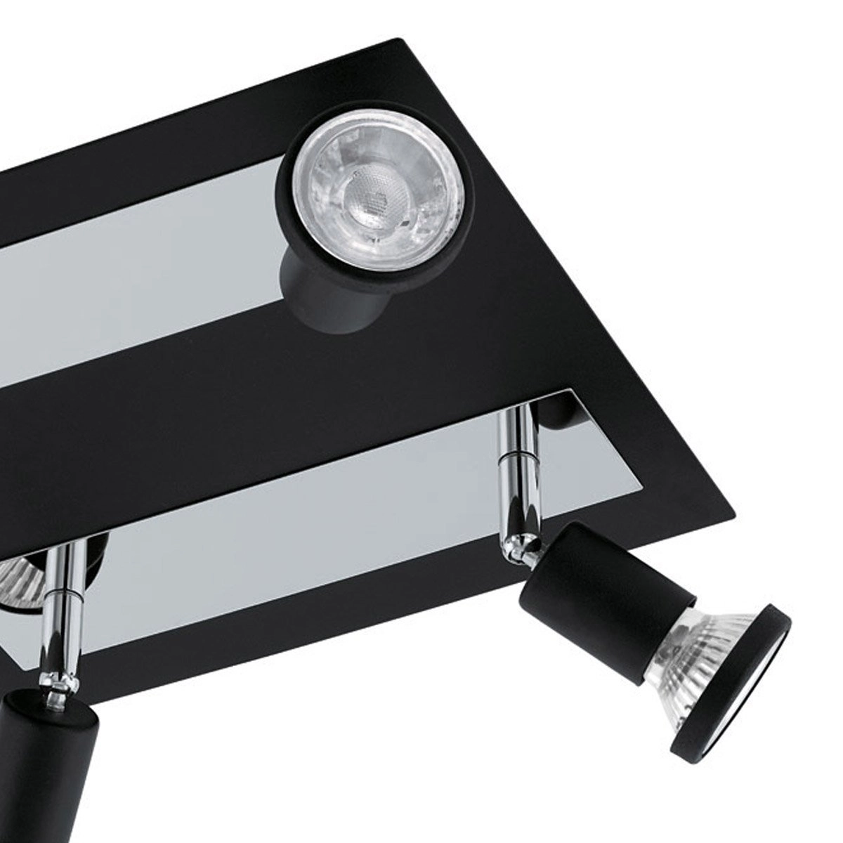 Spot de plafond LED Sarria 4 lumières noir Eglo 9002759949662