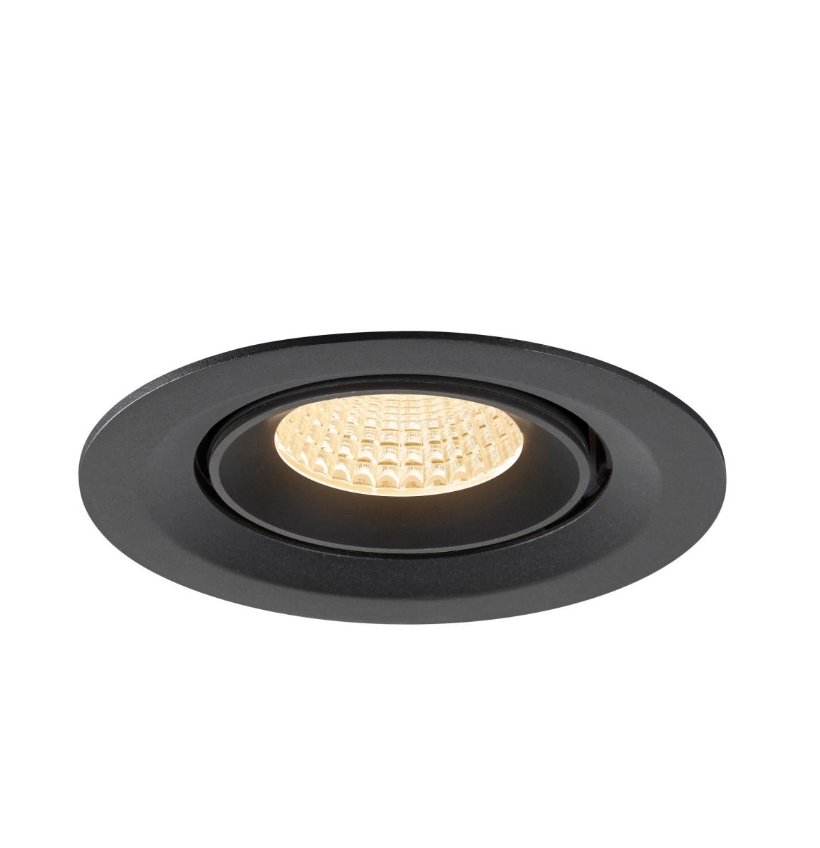 Spot encastré Numinos Gimble M noir 2700K - 55 deg SLV 4024163312073