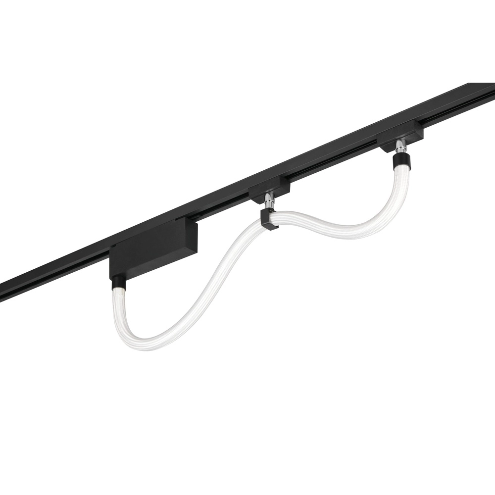 Tuyau d’éclairage sur rail Tube noir 92cm 2 phases Trio 4017807667400