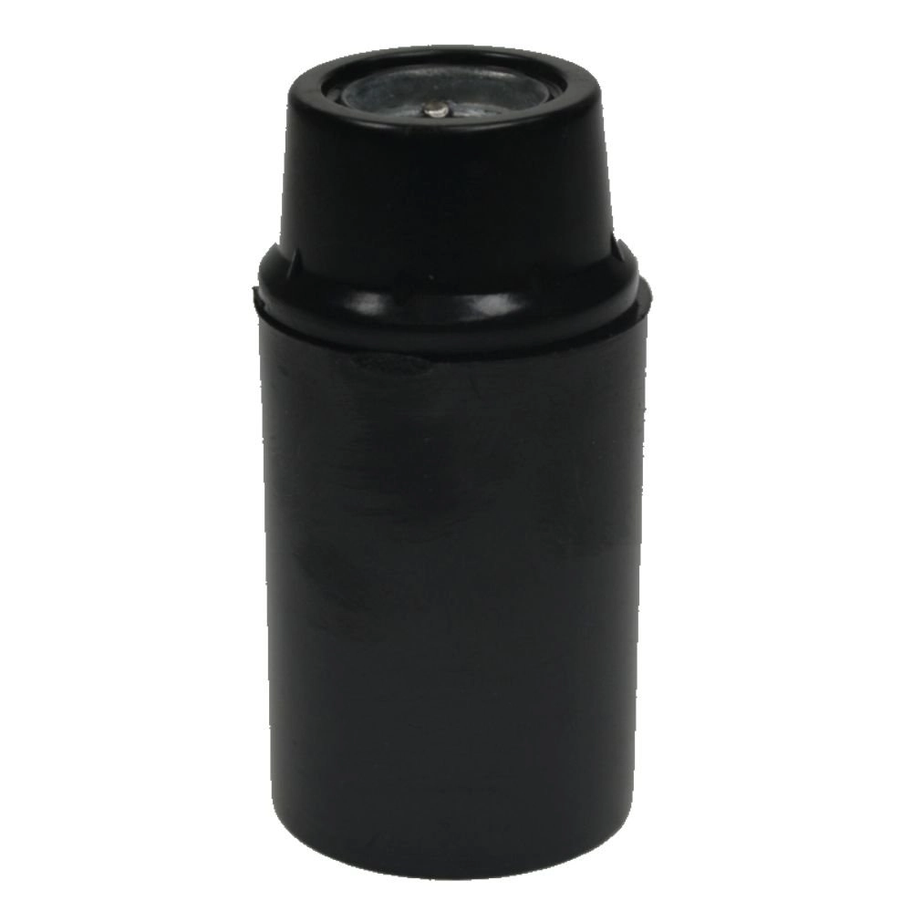 Support de lampe E14 - Base noir lisse Support de lampe E14 - Base noir lisse