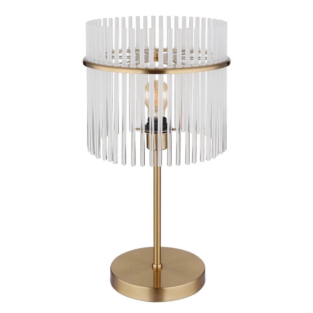 Lampe de table dorée Gorley avec verre Ø 30cm Globo 9007371475018