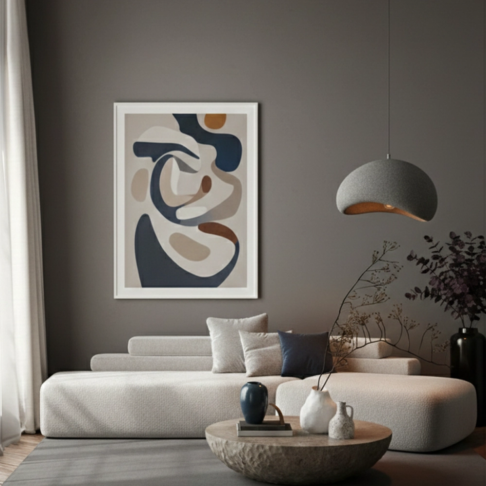 Suspension naturelle Aere gris 40cm