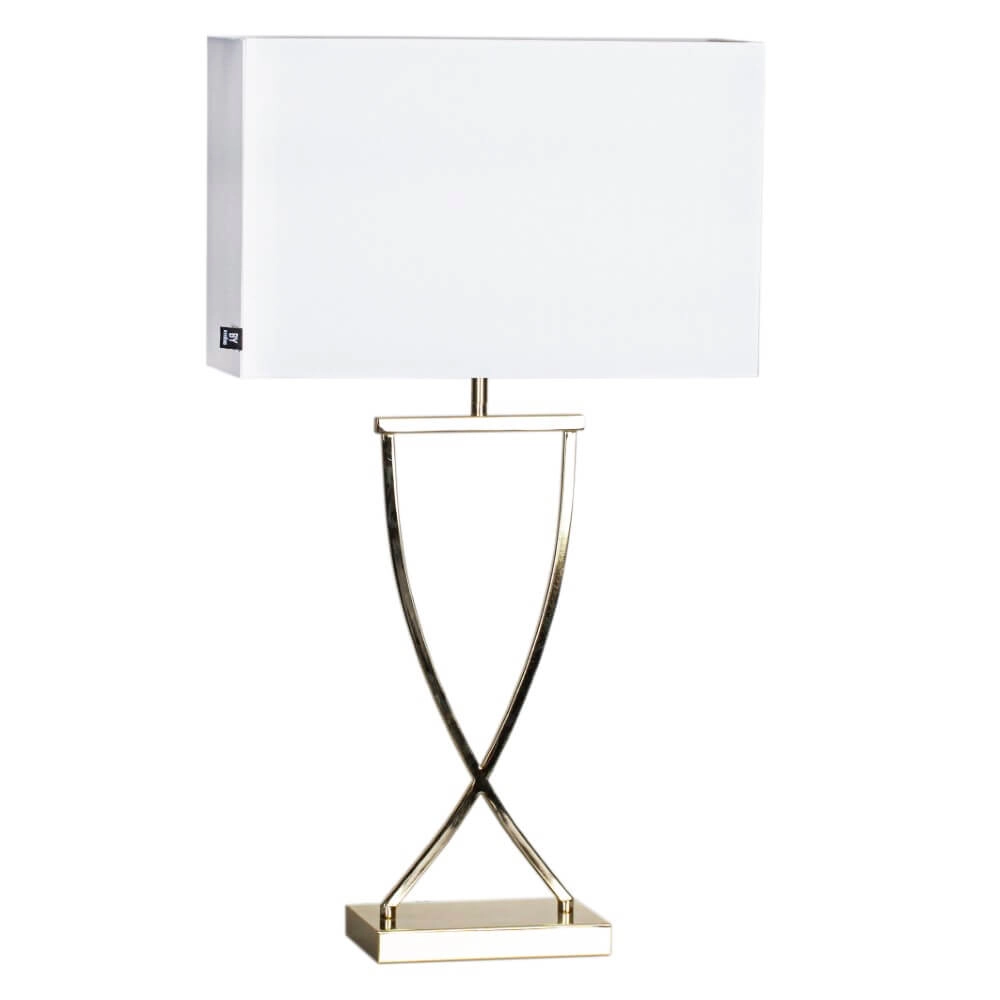 Lampe de table Omega laiton blanc Lampe de table Omega laiton blanc
