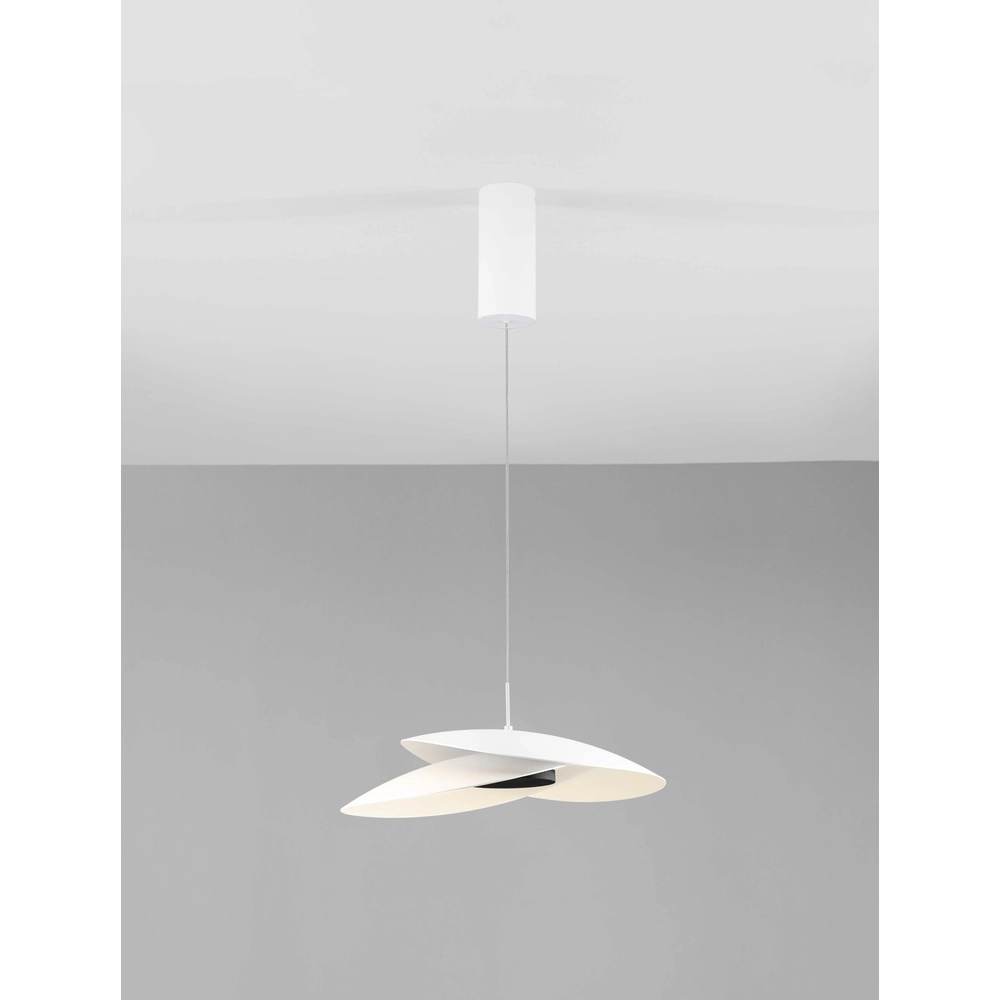 Suspension Olea design blanc Ø 48cm