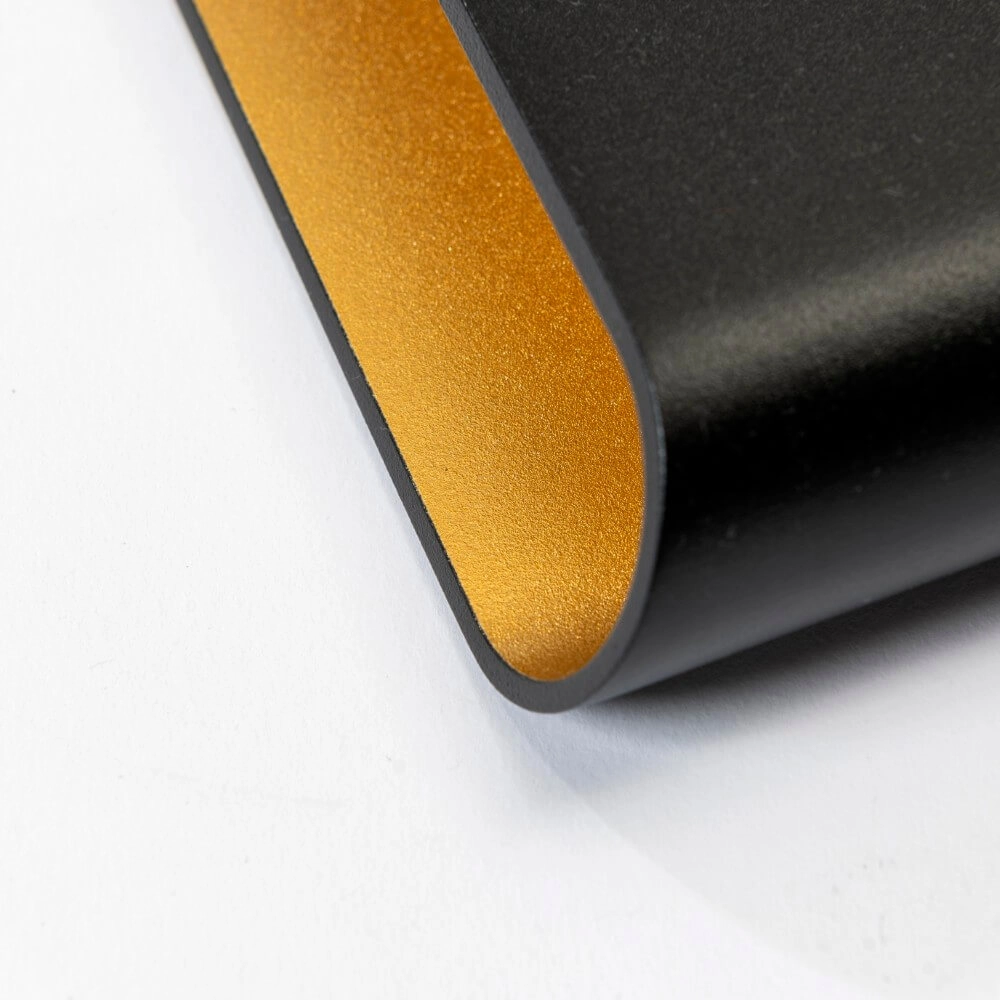 Applique murale Diaz L Noir avec or Artdelight 8720701100299