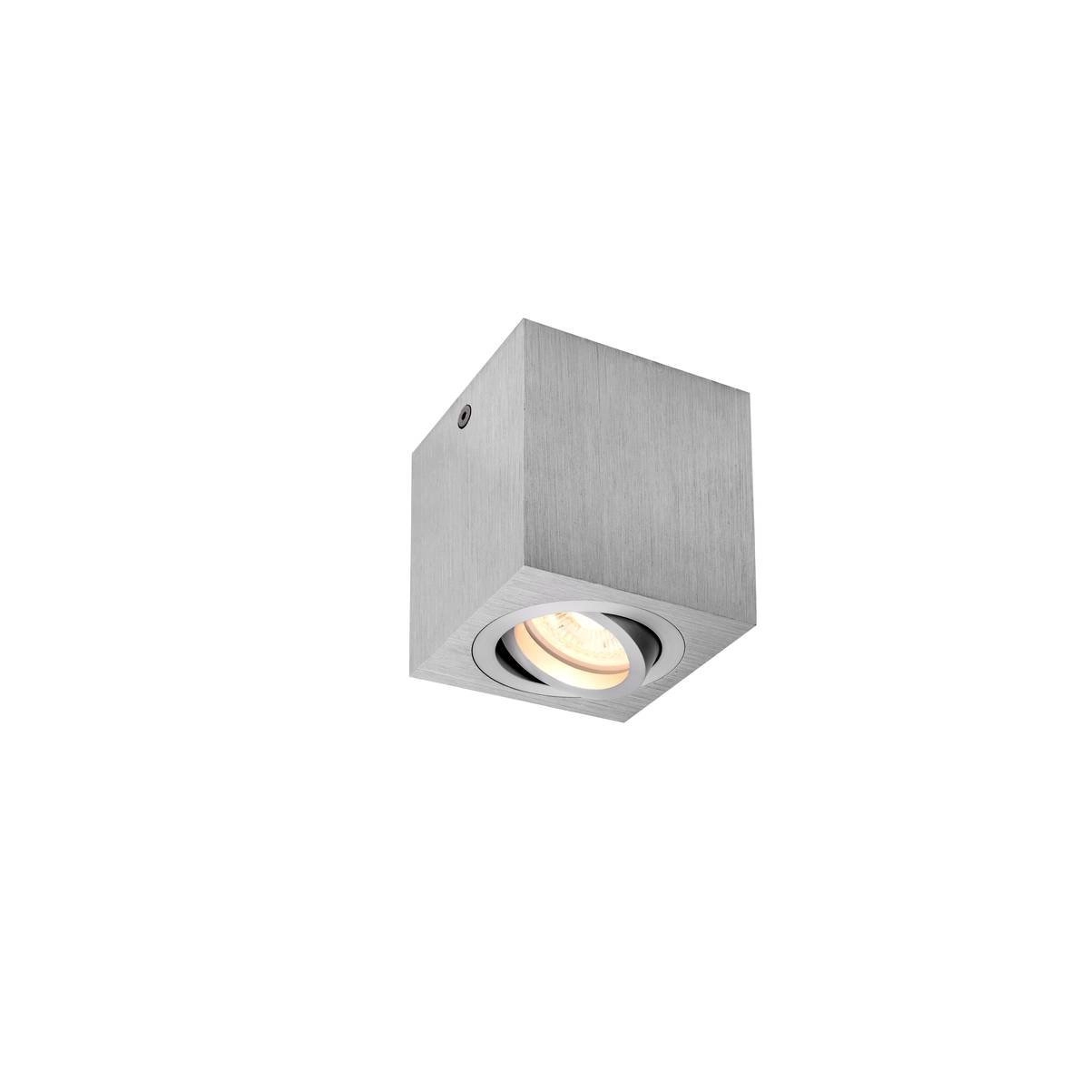Lampe de plafond Triledo GU10 8,5 cm gris métallisé Lampe de plafond Triledo GU10 8,5 cm gris métallisé